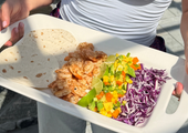 Easy Mango Shrimp Tacos with Cilantro Lime Sauce & Rosé