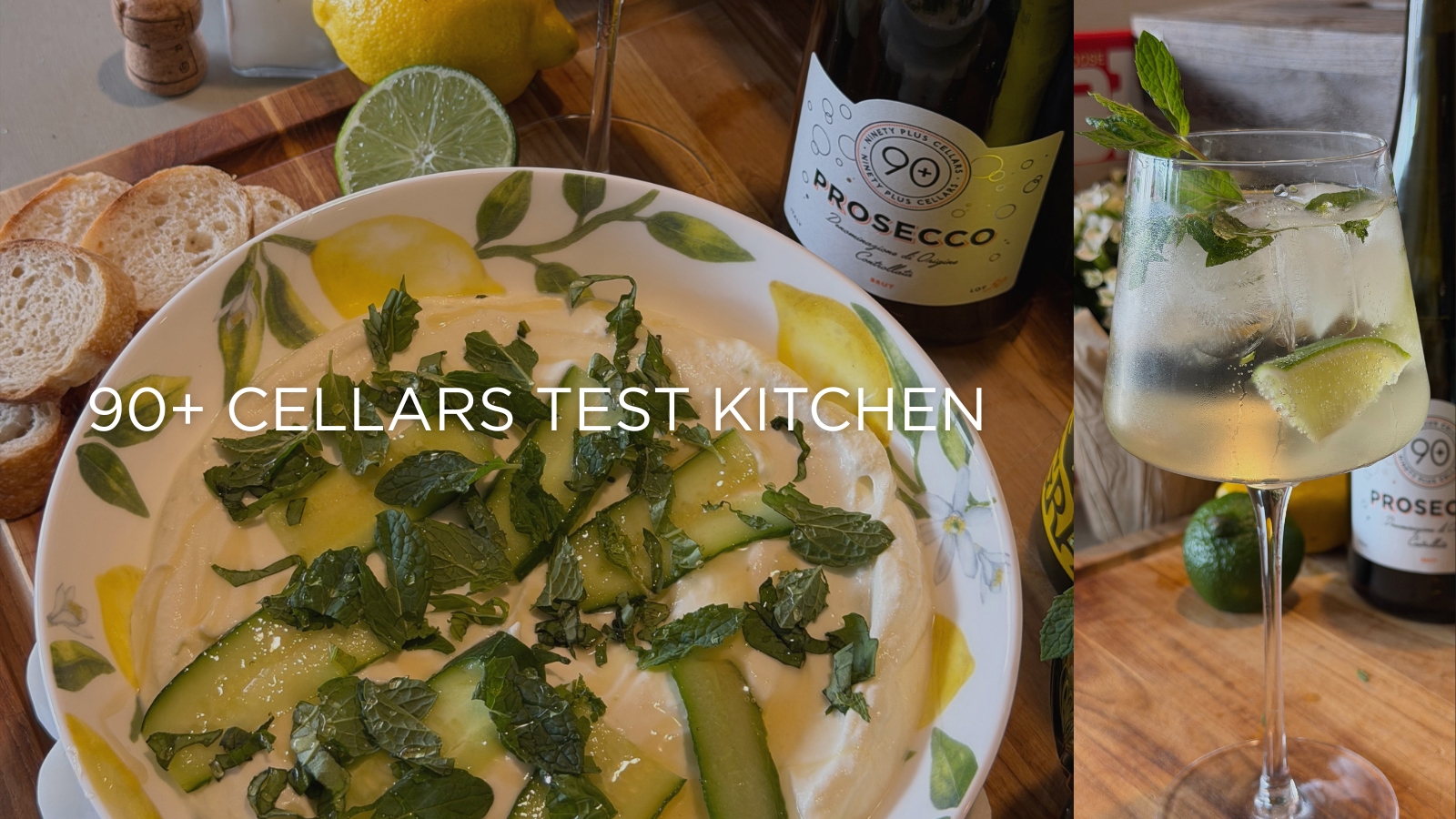 90+ Cellars Test Kitchen: Hugo Spritz & Hugo Spritz Dip
