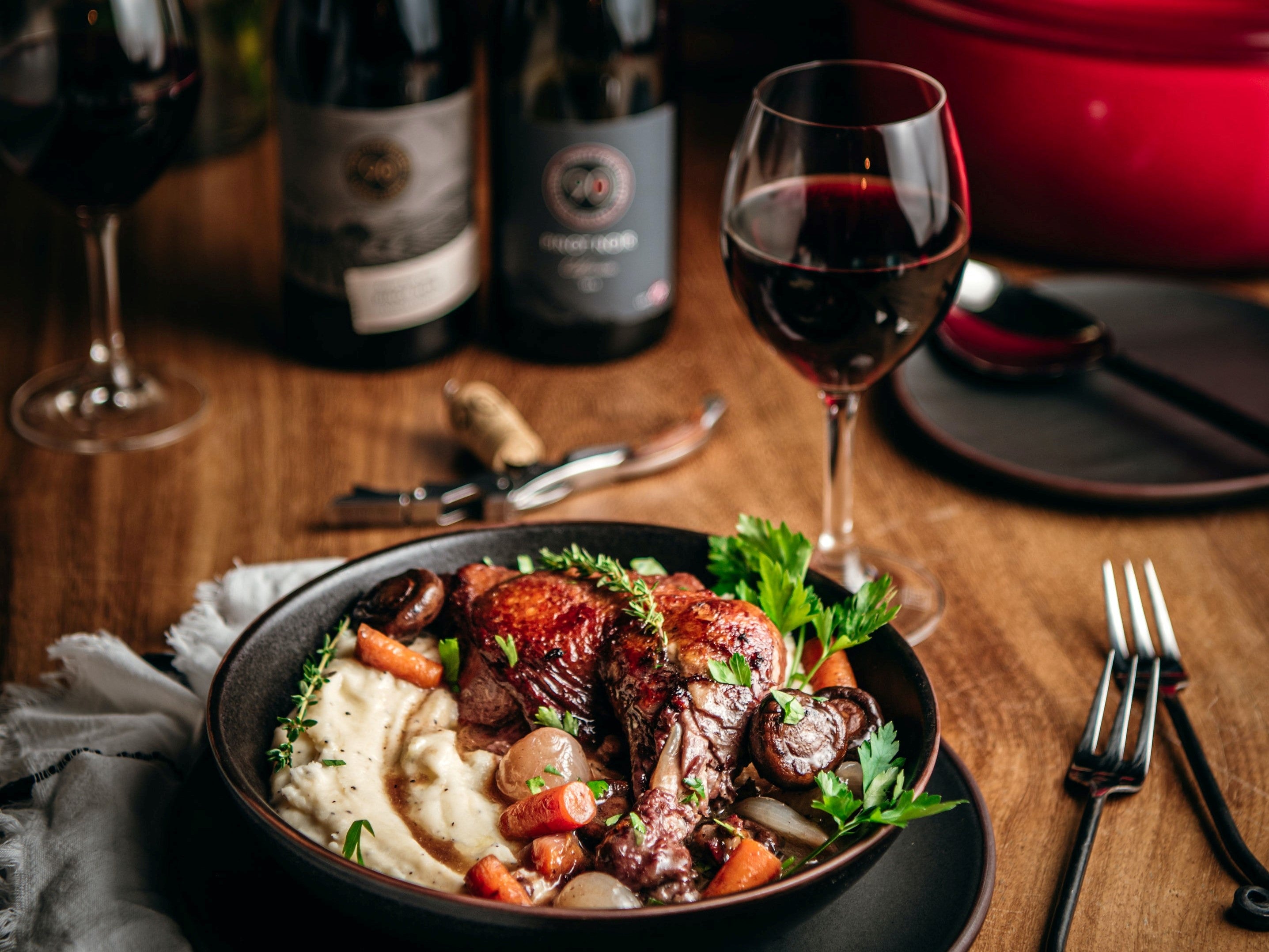 3 Cozy Fall Recipes With 90+ Cellars Lot 75 Russian River Valley Pinot Noir, Lot 179 Pinot Noir, and Lot 207 Chianti