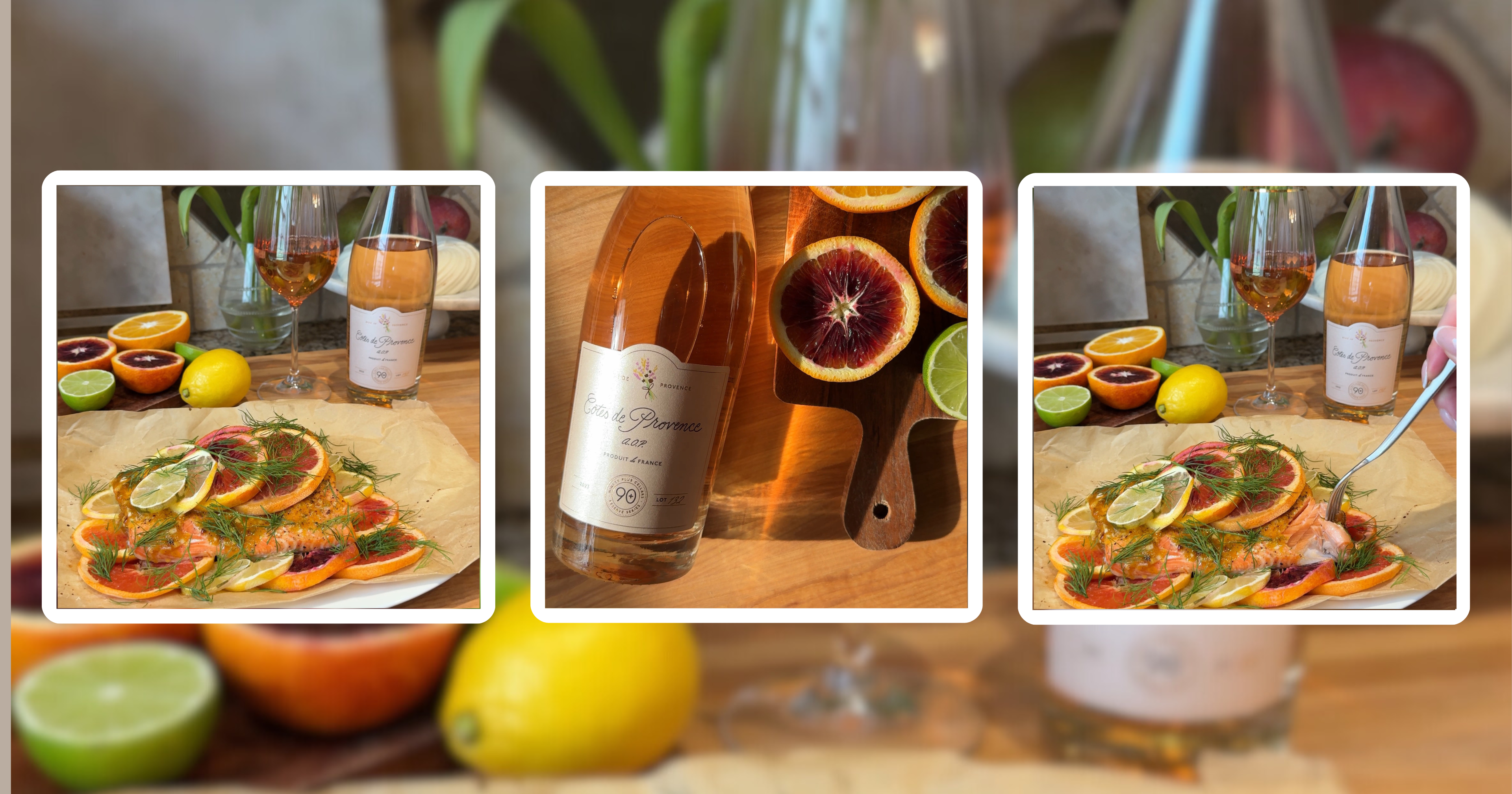 The Best Spring Dinner & Wine Pairing: Citrus Roasted Salmon with Provence Rosé