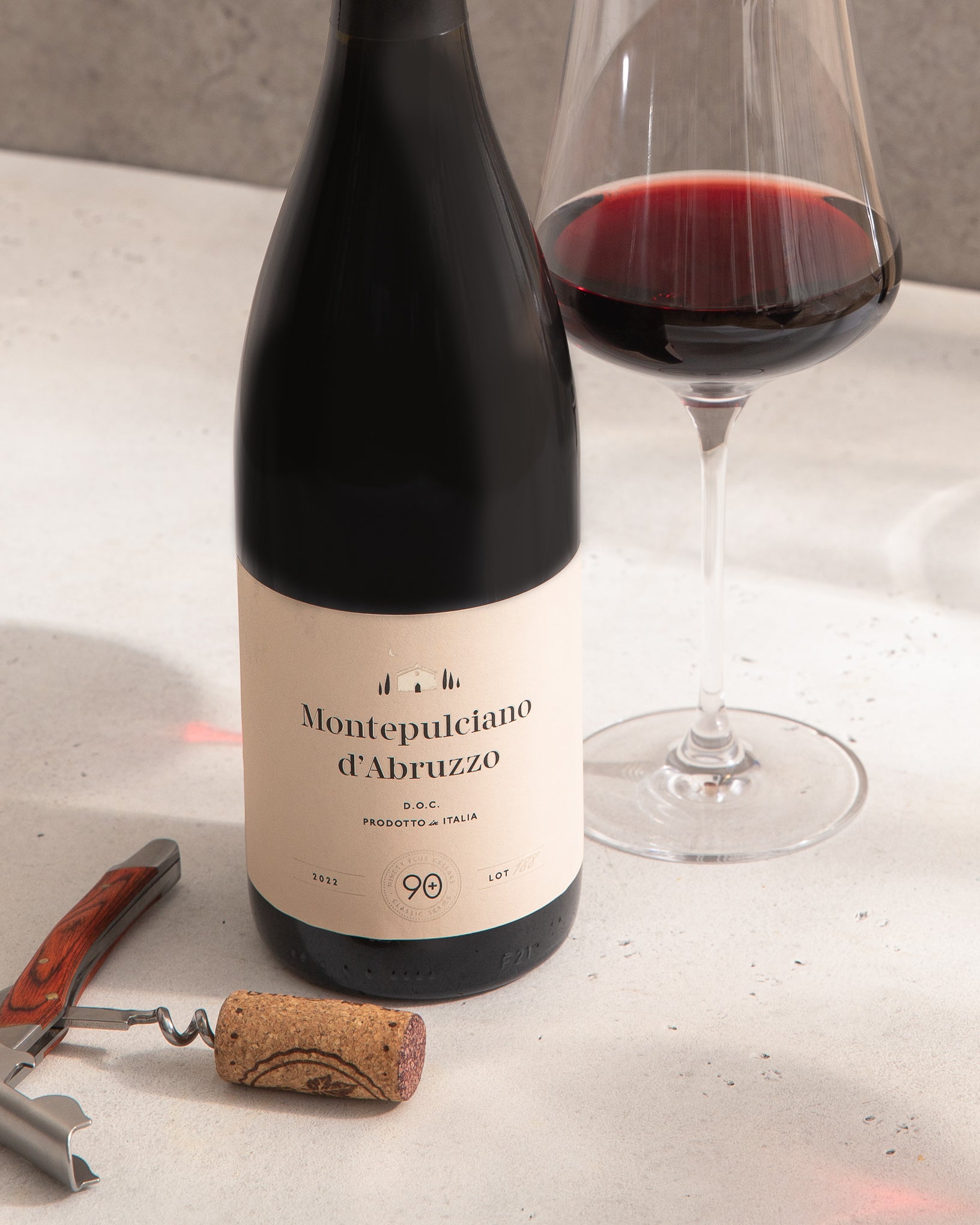 90+ Cellars Lot 188 Montepulciano d'Abruzzo DOC – Organic Italian